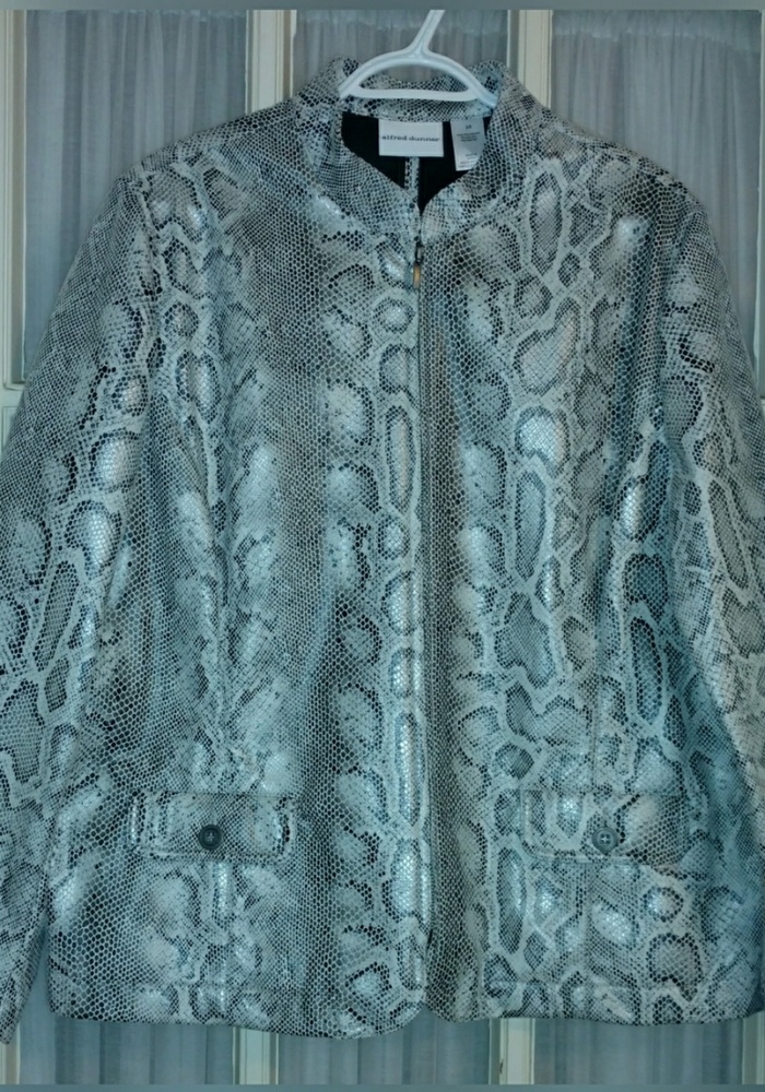 Alfred dunner snake print Blazer and cord pants